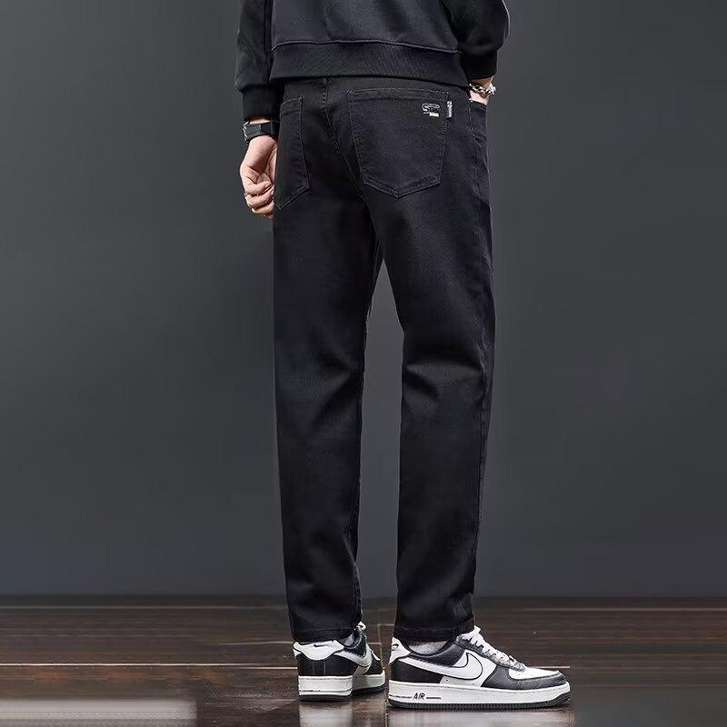 

Men s 2025 Loose Straight-Leg Business Casual Denim Jeans 34