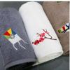 Songwol Towel Premium Embroidered Towel Gift Set – 3 Pieces (150g Cotton) with Shopping Bag