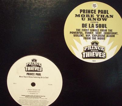 12inch Record PRINCE PAUL DE LA SOUL  More Than U Know TB334 Tommy Boy 1998 US Rap  HipHopRB Used