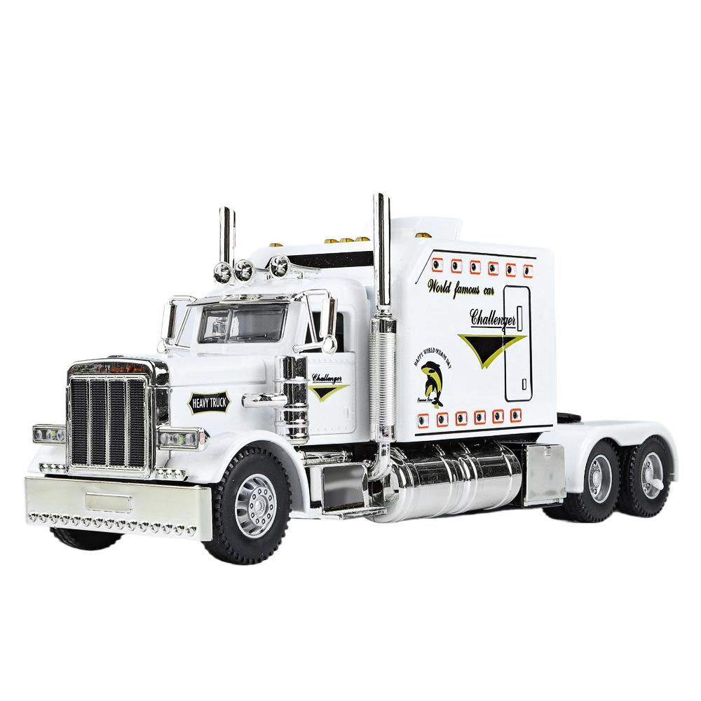 

1/24 Peterbilt 389 Tractors Truck Alloy Toy Car Model Wheel Steering Sound and Light Children s Toy Collectibles Birthday Gift