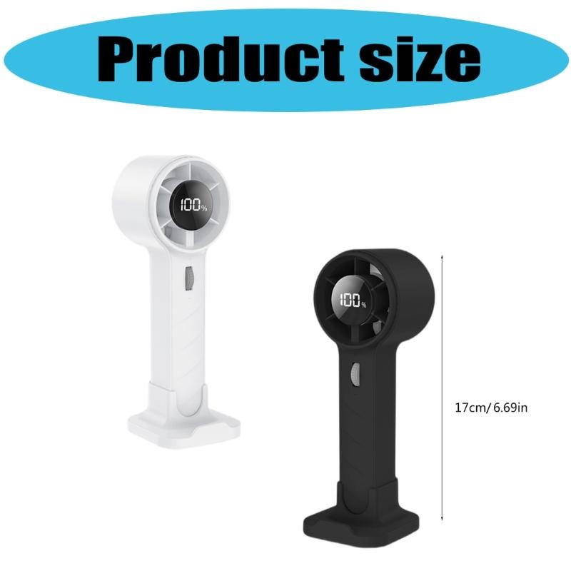 Handheld Fan 1-100 Speed Hand Fan Adjustable Mini Fan Rechargeable Fan with Digital Display for Travel Camping
