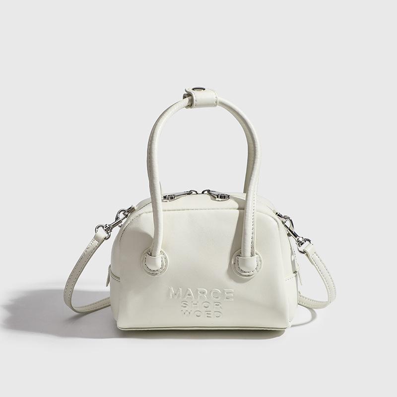 2024 New High-End Bowling Handbag Boston Pillow Mini Cute Crossbody Bag Women's Mobile Phone Bag