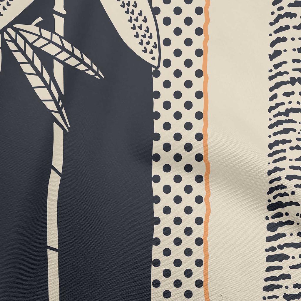 oneOone Cotton Flex Medium Blue Fabric Tropical Dress Material Fabric Print Fabric By The Yard 40 Inch