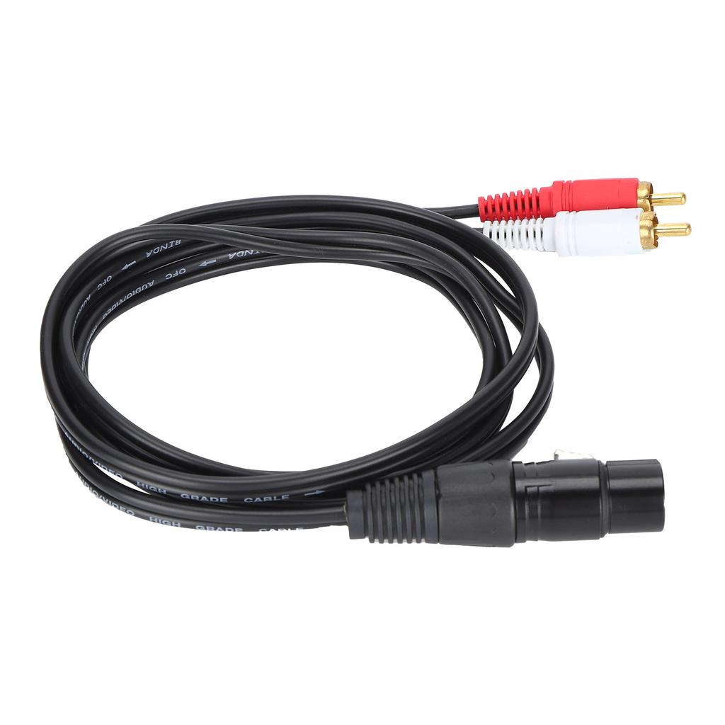 JORINDO XLR Female to Dual RCA Cable Y Splitter Patch Cable XLR to RCA Microphone Connection Cord