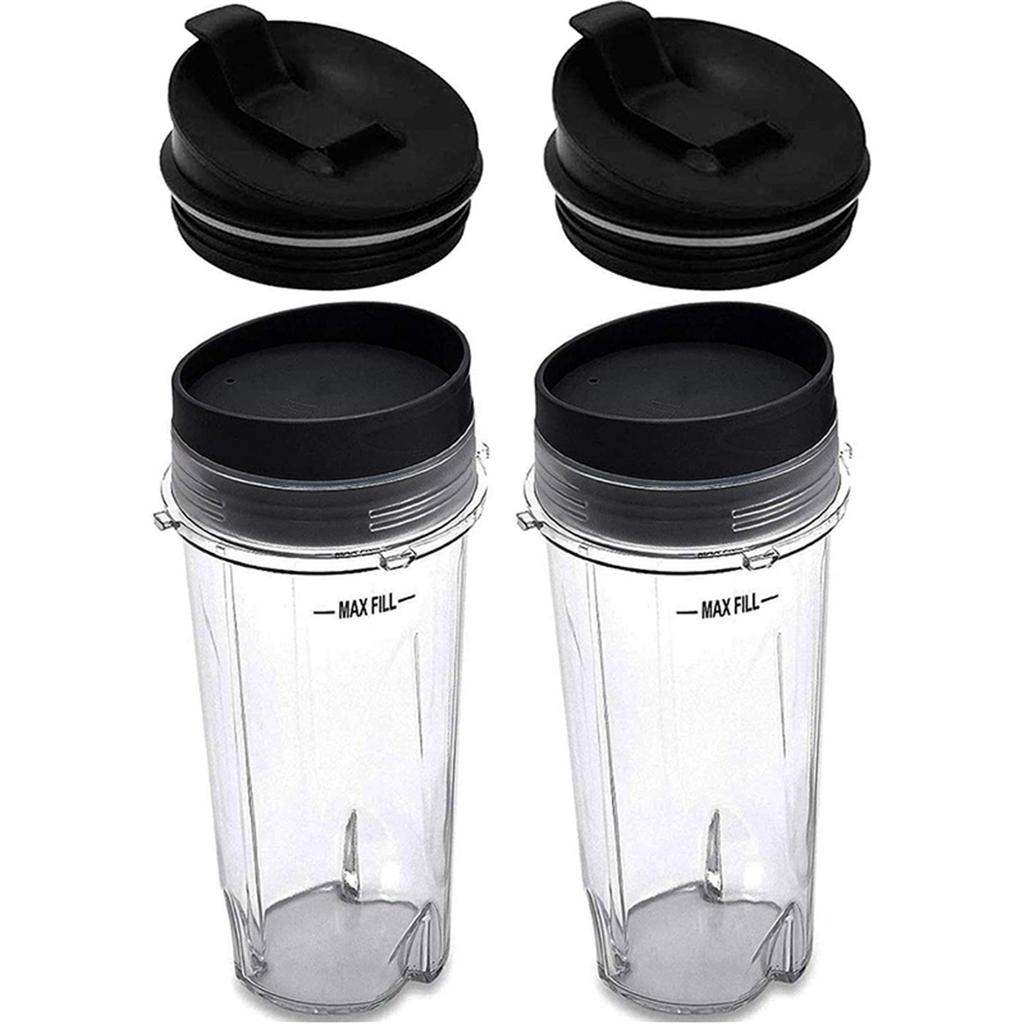 16oz Blender Cup Ninja-Single Serve Cup with Lid and Seal Lid Plastic Juicer Cup Drinking Bottle Travel Drinking Jars