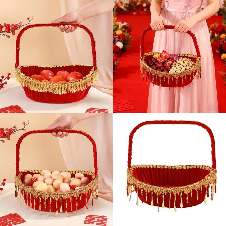 Blütenblatt-Wurfkorb Leicht zu tragen Handkorb für Blumenmädchen für Kirchenhochzeiten und Gartenveranstaltungen Zeremonie Dekorationen