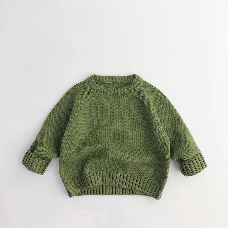 Kids Clothes Winter Kids Autumn Sweaters Boys Girls Knit Pullover Solid Girls Thick Sweater Kids Knit Wear