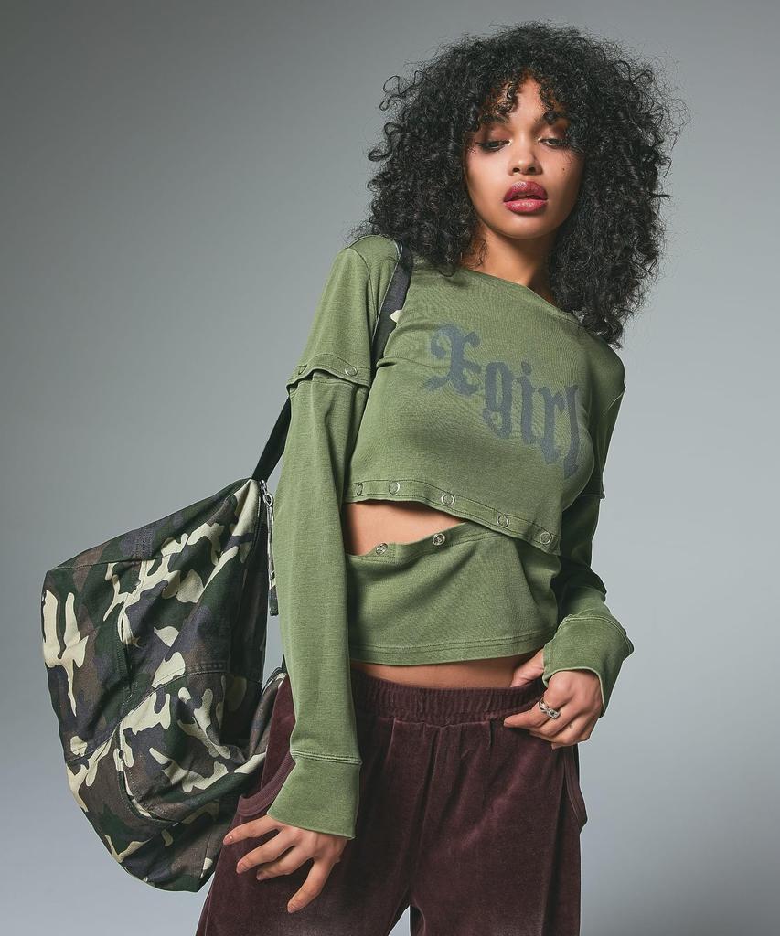 Duffle Bag 105254053007 CAMO ONE SIZE [X-girl]
