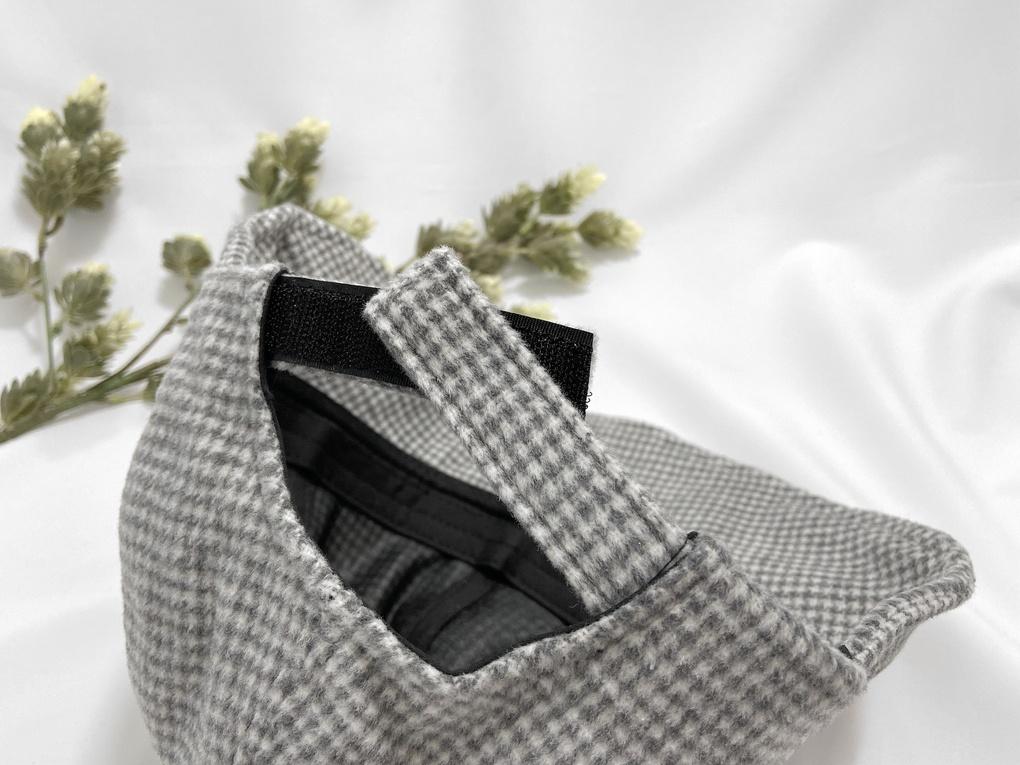 Women's Unisex Check Velcro Bucket Hat Bucket Hat