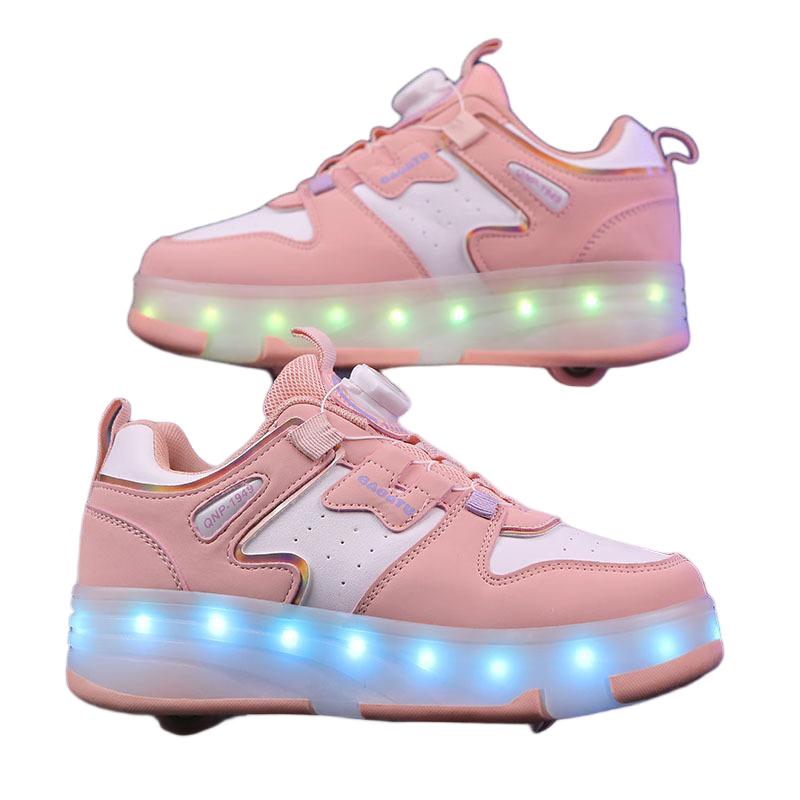 Yimai Girls  Light-Up Retractable Roller Skate Shoes