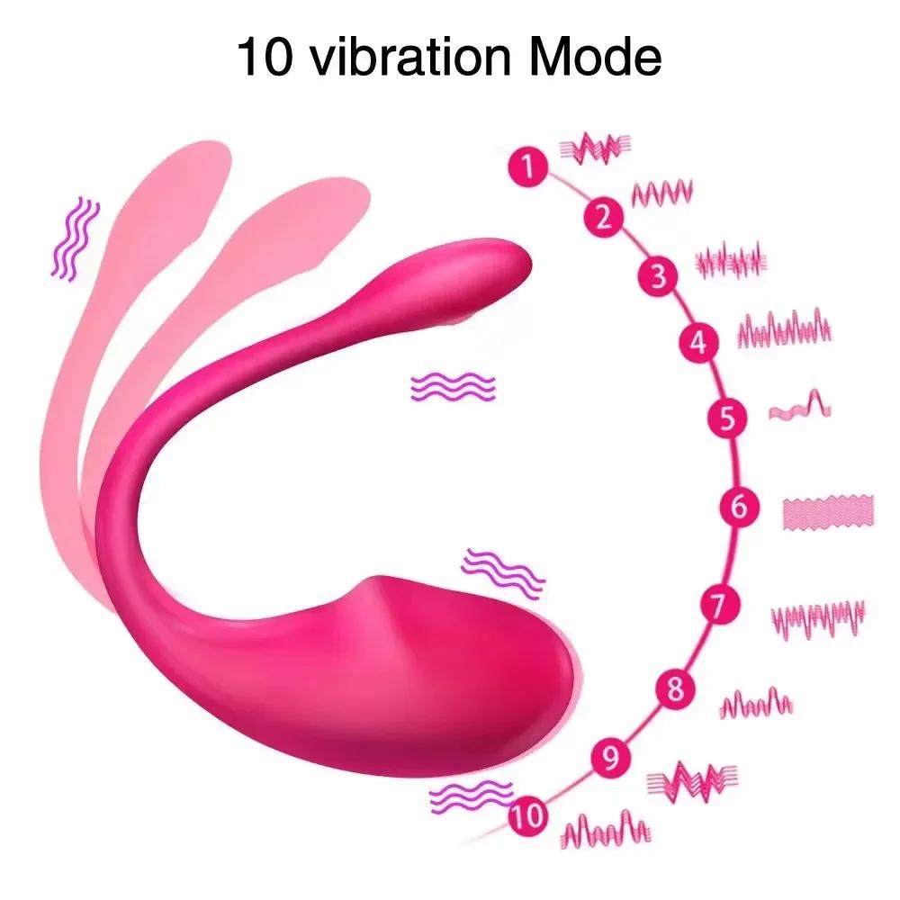 Drahtloser Bluetooth-App-Vibrator für Frauen mit Fernbedienung, Ei, Klitorisstimulator, G-Punkt-Massagegerät, Sexspielzeug für Frauen, Erwachsene, Höschen