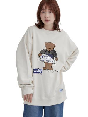 Cohen COSBY Special Order Bear Print Sweatshirt 75206010462 2150 NATURAL (21) M