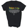 Johannes 3 16 Bibelvers Schriftstelle Christliches Unisex-Shirt Geschenk-T-Shirt
