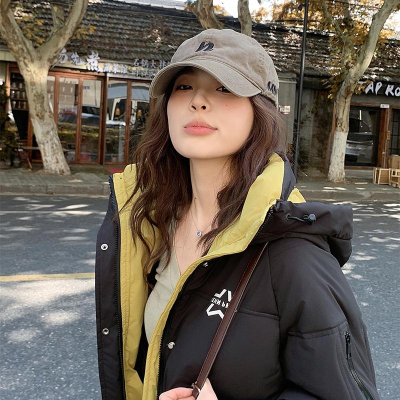 Jesień Zima Pogrubiona Ciepła Parka Kobiety Casual Słodki Jednolity Kolor Duża Kieszeń Luźny Płaszcz z Kapturem Kurtki Odzież Wierzchnia