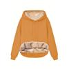Women Fleece Lined Hoodie, Autumn Winter Warm Lamb Sherpa Lined Pocket Long Sleeve Casual Pullover Sweatshirt