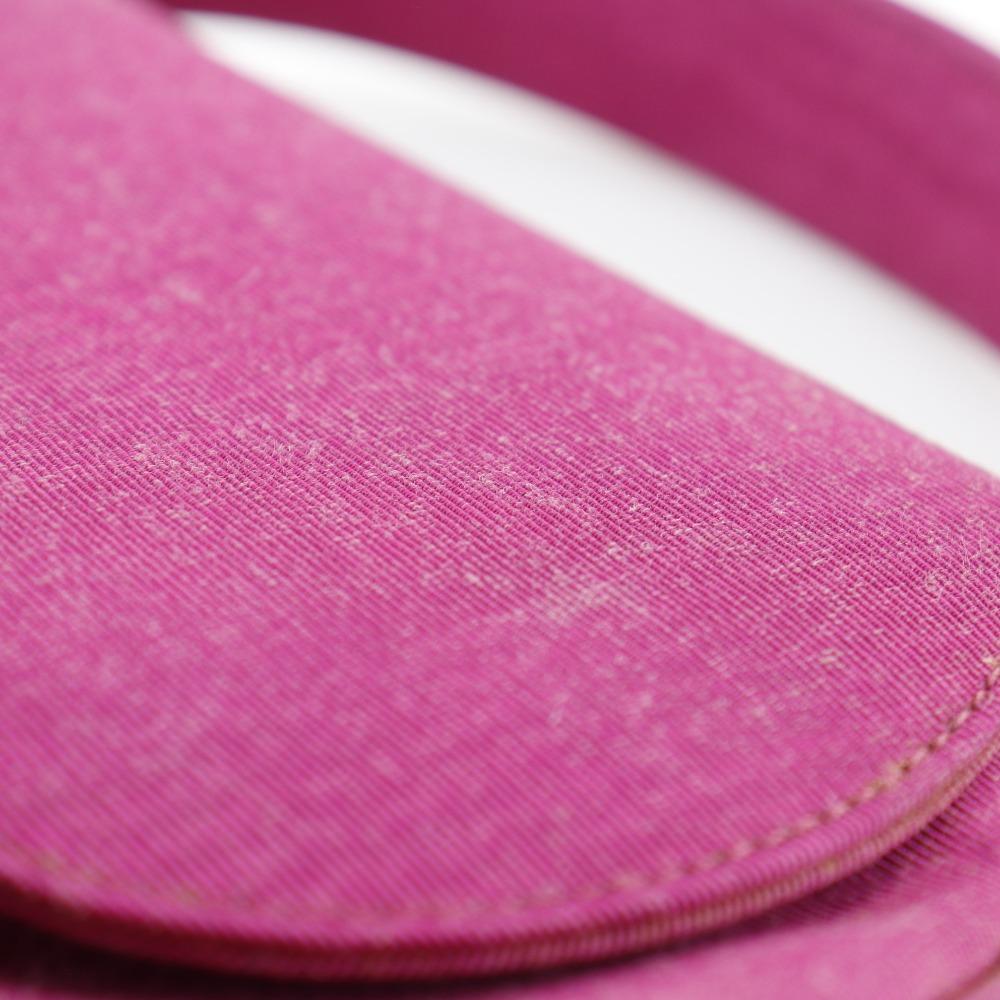 Chanel Mini Coco Handle Handbag Party Bag Pink cotton/Moire Silk Women Used