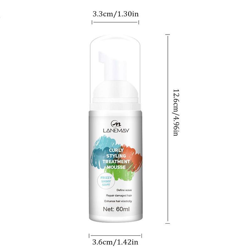 Styling-Mousse für lockiges Haar, feuchtigkeitsspendendes Anti-Haar-Spray, Ananas-Duft für lockiges Haar