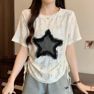 Navava Women Unique STar PoinT ShorT Sleeve T shirT nT2314