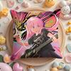 Anime B-Bocchi the Rock Cushion Cover Home & Car Multi-Scene Pillow Cover - Reversible, Soft & Durable for Daily Use