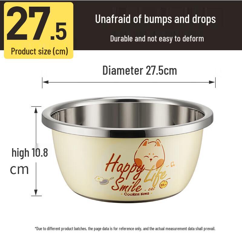 CIDHU Stainless Steel Mixing Bowl