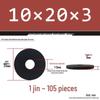 Blackened Thickened Metal Flat Washer Spacer, Round, M3-M42