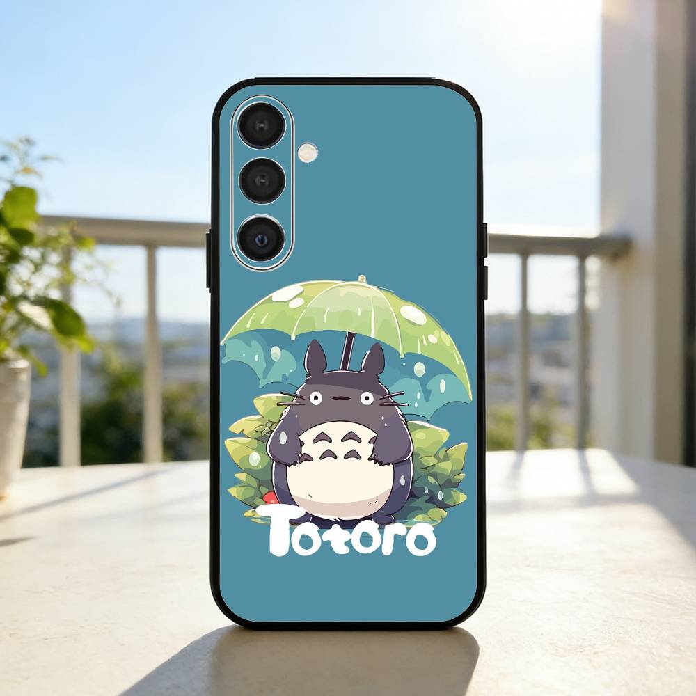Roztomilý Můj soused Totoro Pouzdro na telefon Pro Samsung A73,A21s,A22,A31,A32,A52,A53,A71,A80,Měkký černý kryt