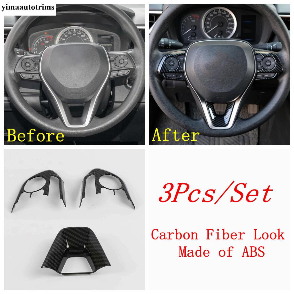 Car Steering Wheel Frame Cover Trim Matte Accessories Interior For Toyota RAV4 XA50 / Corolla E210 / Corolla Cross  - 2025