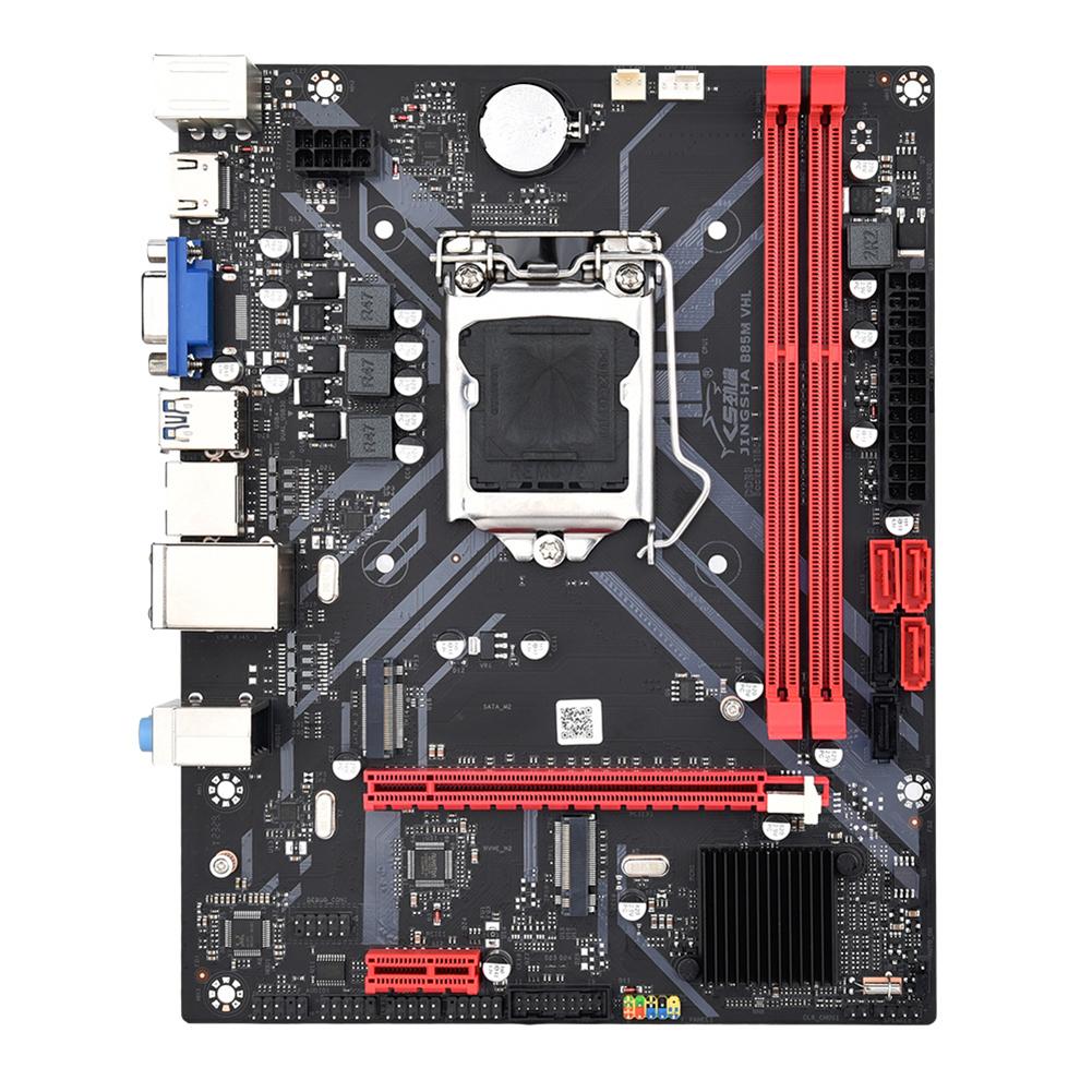 

B85M VHL Материнская плата для ПК NVME M.2 SSD LGA 1150 Компьютерная материнская плата с поддержкой NVME SATA3.0 Micro-ATX PCI-E3.0 16X подходит для процессора Intel