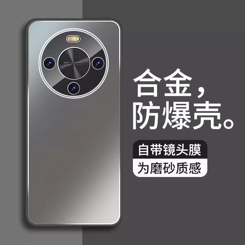 Applicable To Huawei Enjoy 11X Vitality Edition Mobile Phone Case Metal Matte Ring Bracket with Lens Film All-inclusive Anti-drop
