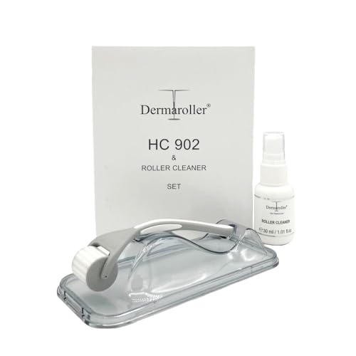 [Authentic Dermaroller GmbH Product] Dermaroller HC902 with Dedicated Cleaner 30ml Set [Medical Device] Dermaroller Microneedle Facial Roller for Scal