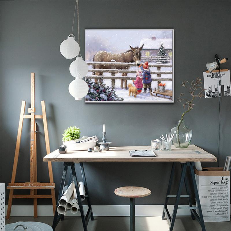 5d Diamond Painting Scenery Home Decoration Mosaic Night Landscape Embroidery Diamond Art Home Decor