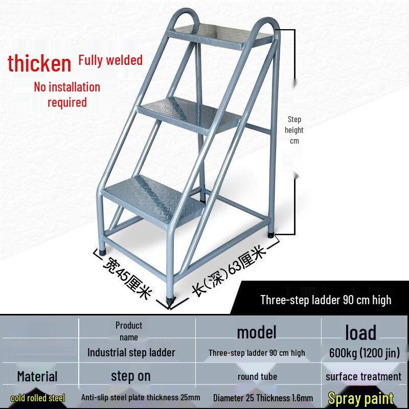 Industrial Warehouse Mobile Step Ladder