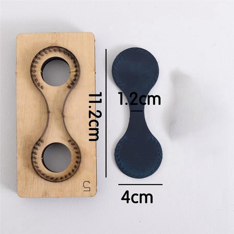 Leather Keychains Cutting Die, Leather Cutting Mold for DIY Leather Crafts Making TQ