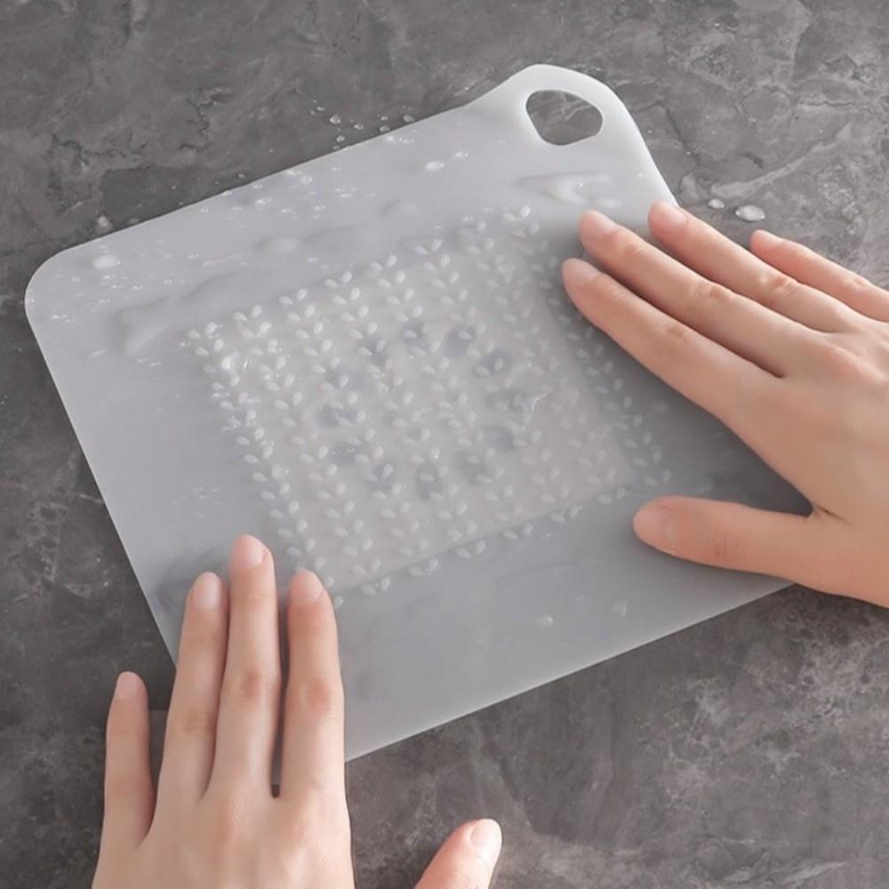 Silicone Anti-blocking Drain Cover Square Shape Shower Drain Plug  Household Sewer Pipe