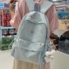 Schoolbag College Style School Bag Women's 1011 Ins Japanese Girl Bow Backpack Korean Edition Printed Middle School Backpack