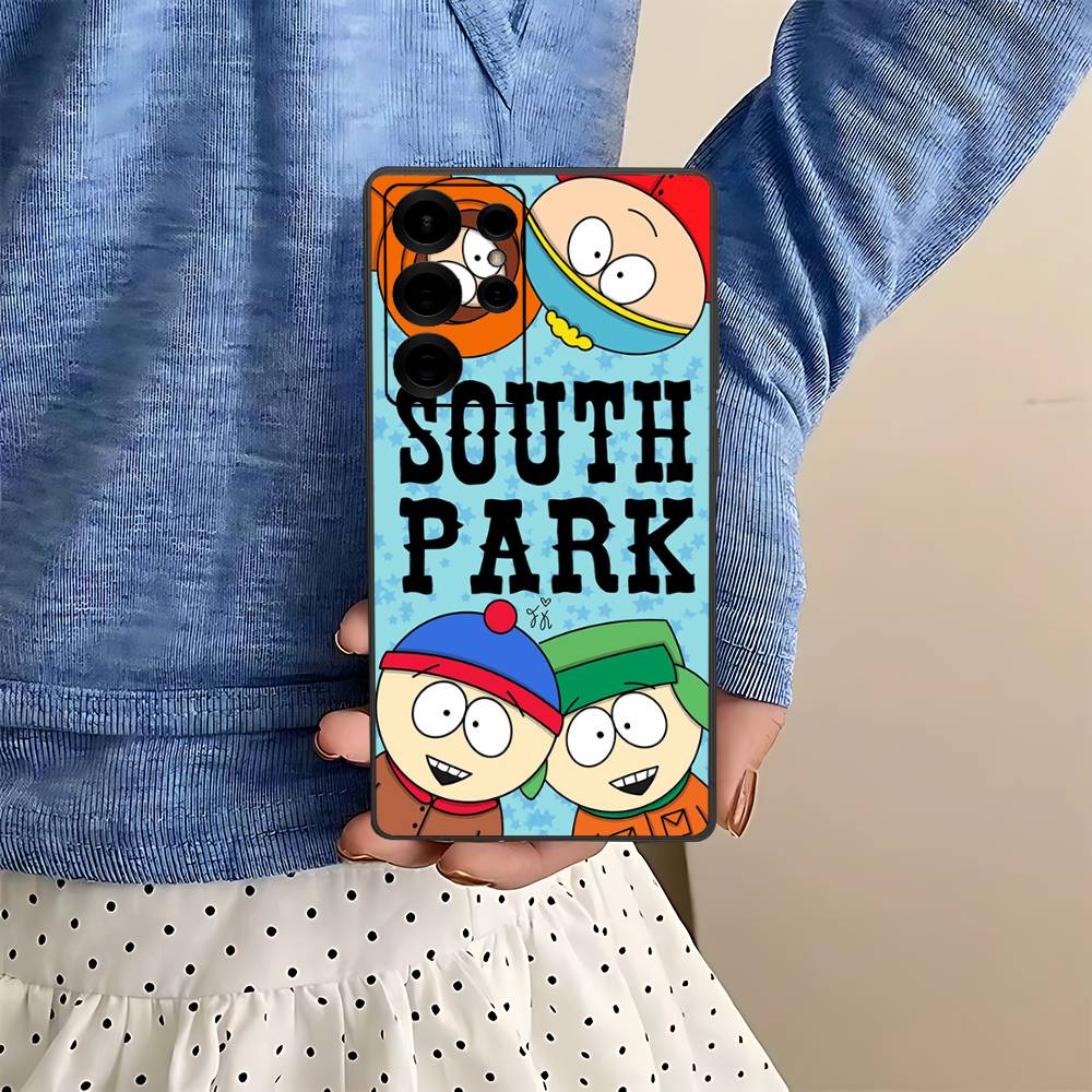 Classic S-south Cartoon P-Park Anime Phone Case For Samsung S 24 fe 25 Ultra plus 20 lite 21 30 22 23 24 22 Ultra 5G Fundas