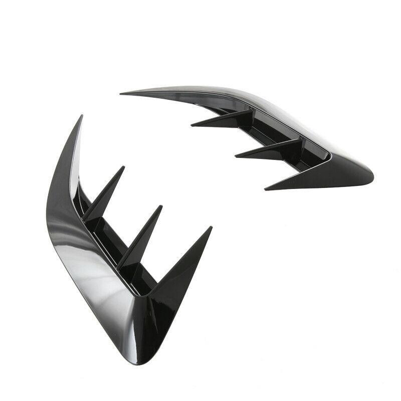 Car Rear Bumper Lip Spoiler Side Air Vent Outlet Cover Trim For Lexus NX 250 350 350h   Carbon Fiber Black Car Styling