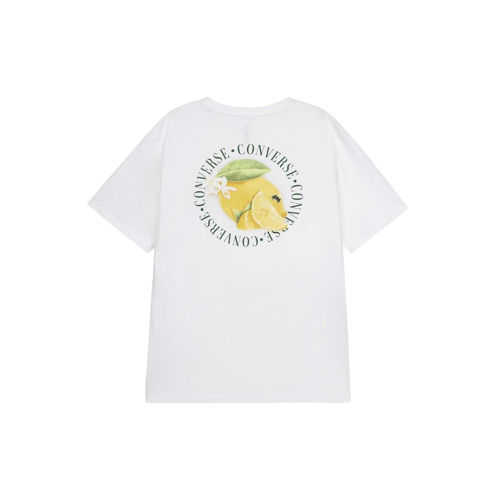 Converse T Shirts Men's White Crew Neck Moderate Straight Fit 10023993-A03