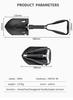 521A Manganese Steel Multi-functional Folding Shovel: Portable Vehicle-Mounted Camping & Fishing Tool