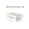 1/2Pcs Non Perforated Wall Storage Box Rectangular White Transparent Two-Way Drawer Cotton Swab Bathroom Headband Hair Loop Mini