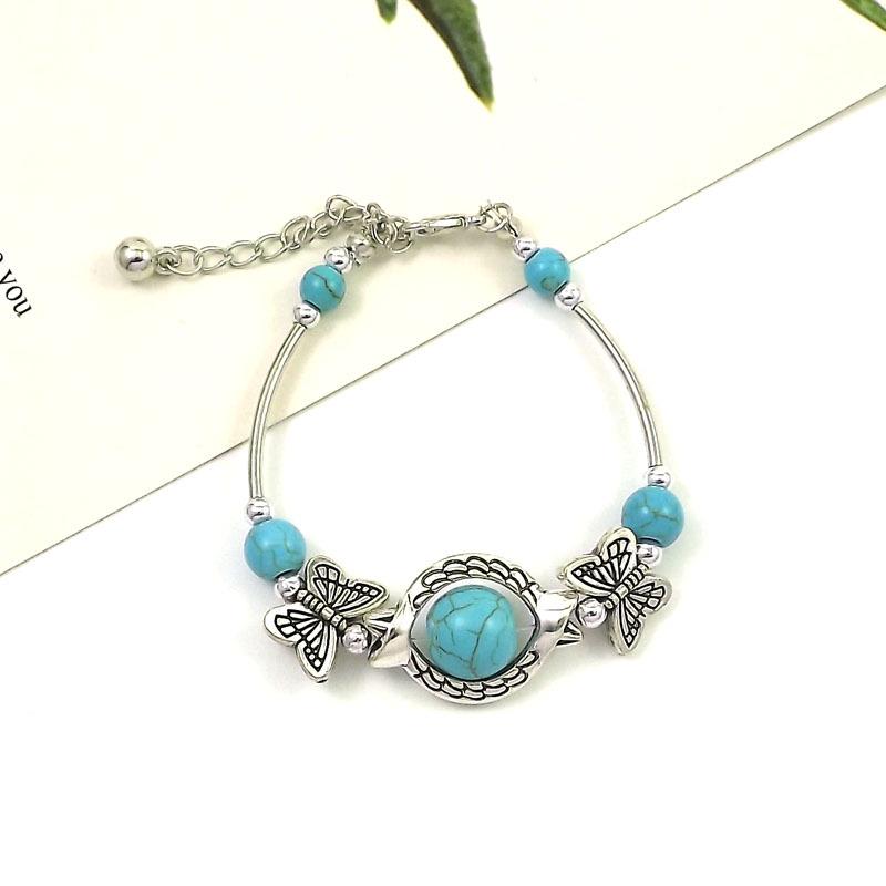 Tibetan Miao Silver Women s Heart-Shaped Ethnic Bracelet
