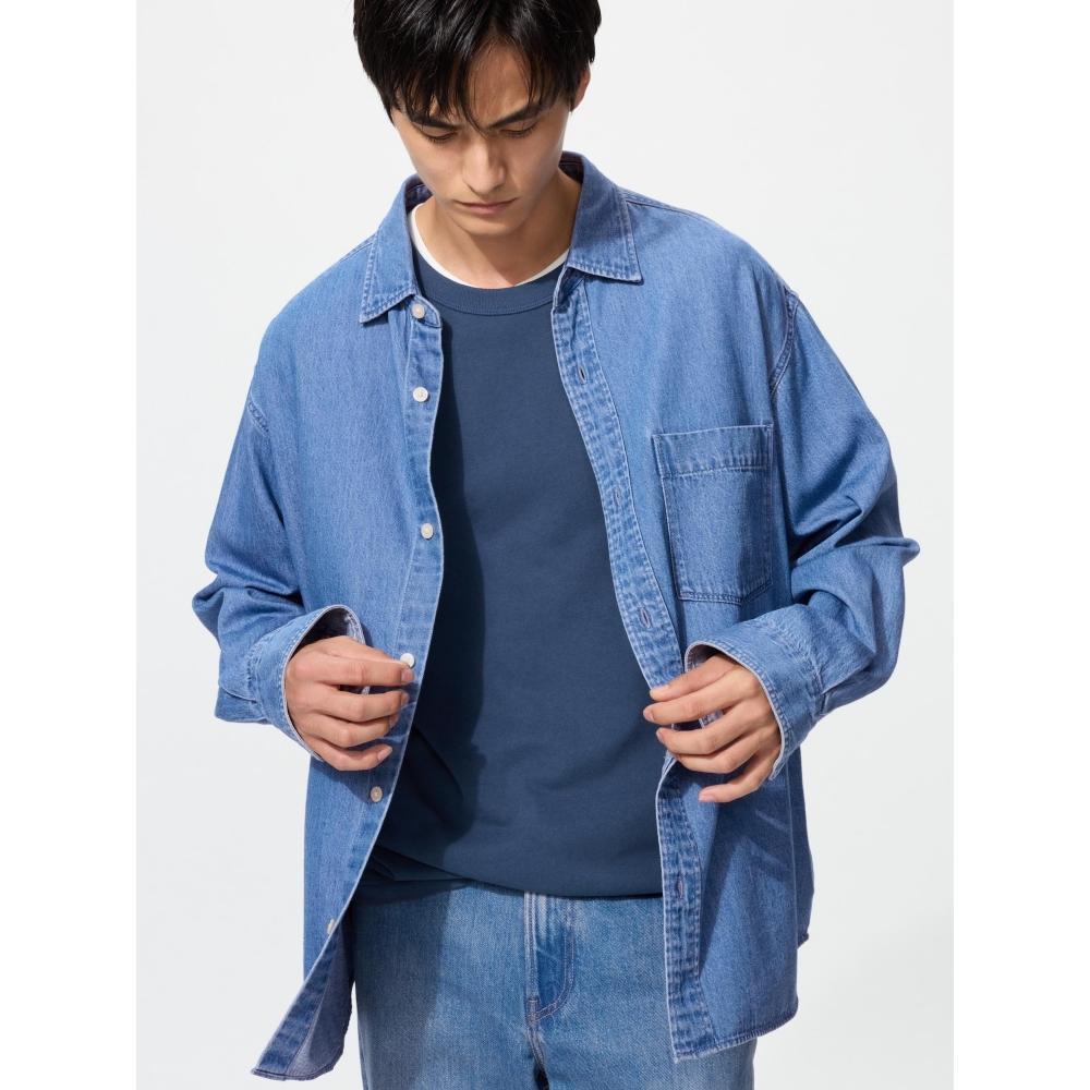 Uniqlo Denim Overshirt Model