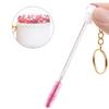 Eyelash Brush With Tube Keychain Resin Drill Eyebrow Mascara Wand Applicator
