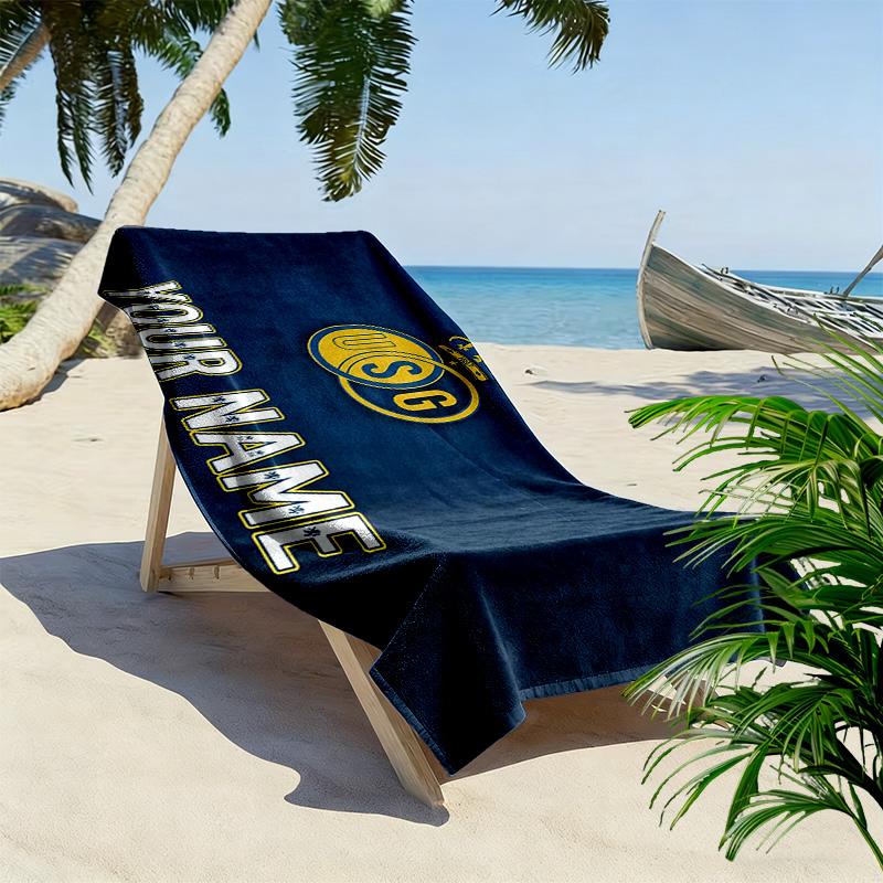 Union Saint-Gilloise Print Beach Towel, Large Soft Quick Dry Towel for Beach Camping Swimming