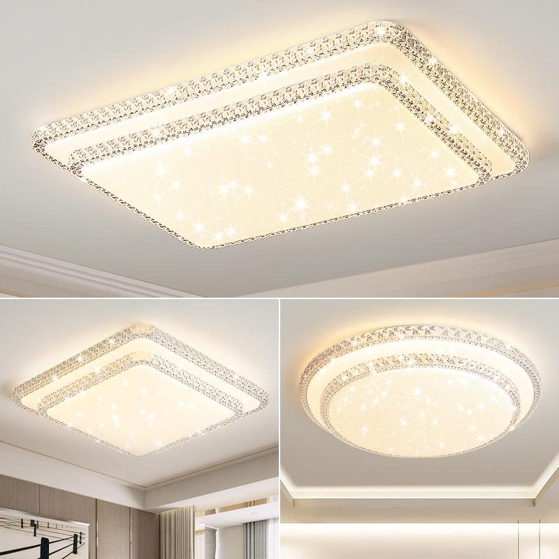 Luxury Crystal LED Ceiling Light for Bedroom, Study, Living, and Dining Rooms