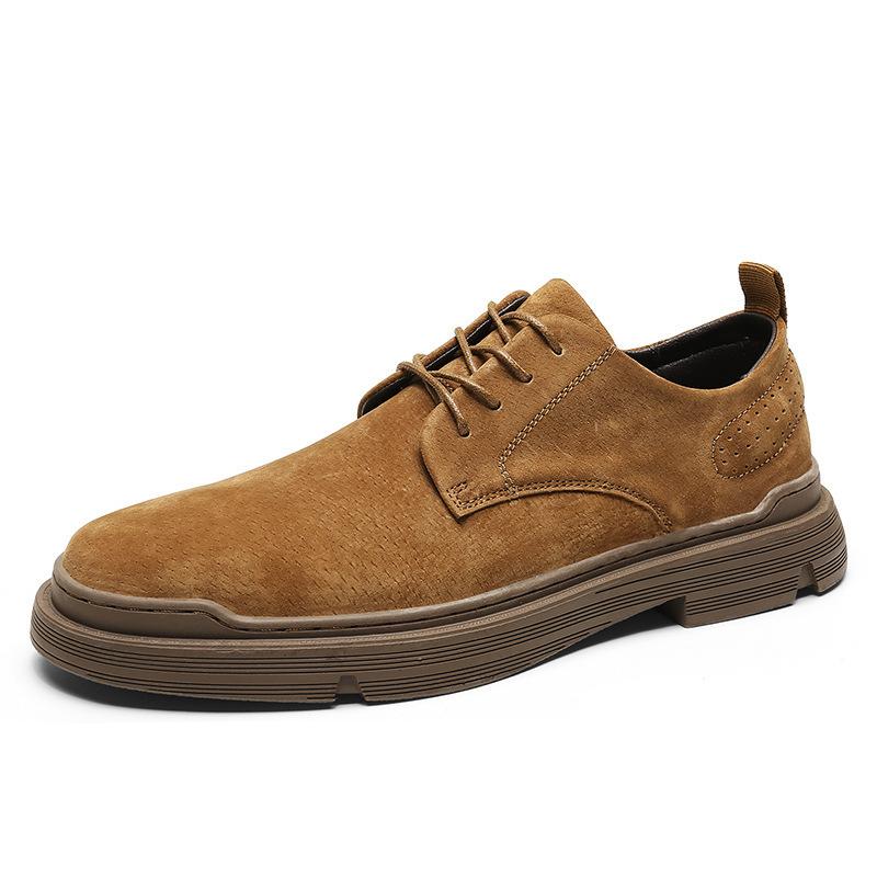 Herrenschuhe Britischer Stil Business Casual Lederschuhe Außenhandel Herbst Neu Vielseitige Freizeitschuhe Schweinsleder Einfache Trendschuhe