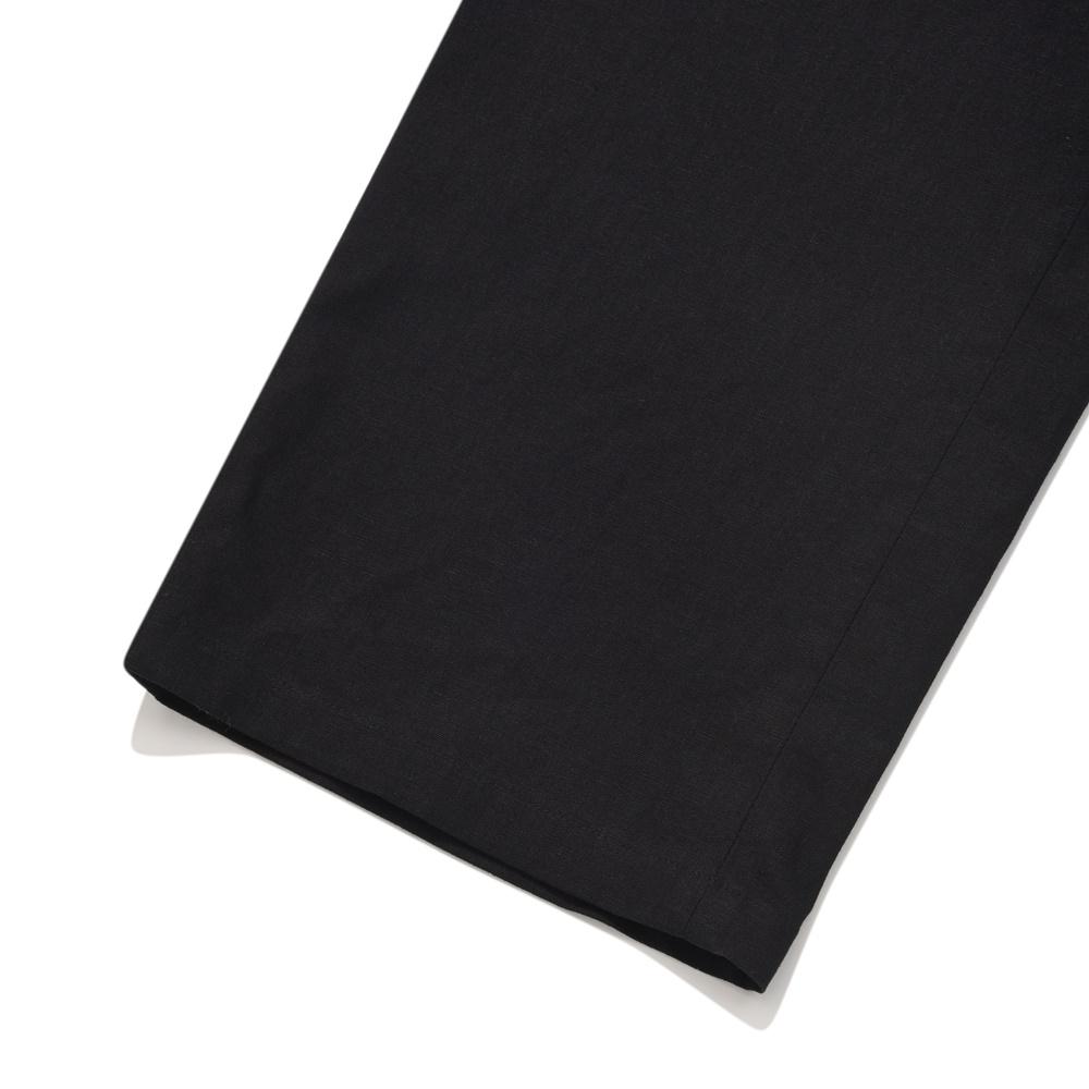 COVERNAT Linen Elastic Waist Easy Pants Black