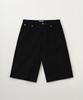 Seteo (W) Stitch Cotton Bermuda Pants Black