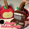 Handle Fruit Plaid Makeup Bag Storage Travel Cosmetic Container  Data Cable Storage