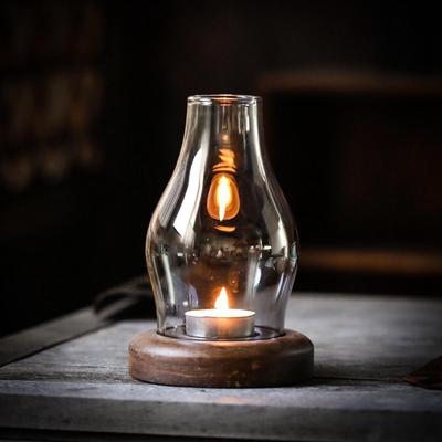 Windproof Candle Holder Glass Rustic Party Supplies Candleholder Tealight